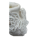 Marlu' Babbucce Tinta Unita con Ricami per Neonata BBCC PANNA MARLU' 