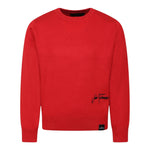 JOHN RICHMOND maglia girocollo tinta unita con stampa logo Rosso per Bambino RBA24066MA ROSSO JOHN RICHMOND 