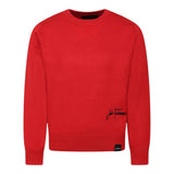 JOHN RICHMOND maglia girocollo tinta unita con stampa logo Rosso per Bambino RBA24066MA ROSSO JOHN RICHMOND 