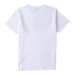 Sarabanda T-Shirt Girocollo Tinta Unita con Stampa per Bambino 0B735 BIANCO SARABANDA 