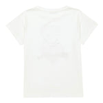 Monnalisa T-Shirt Girocollo Tinta Unita con Orsi per Bambina 119615 BIANCO MONNALISA 