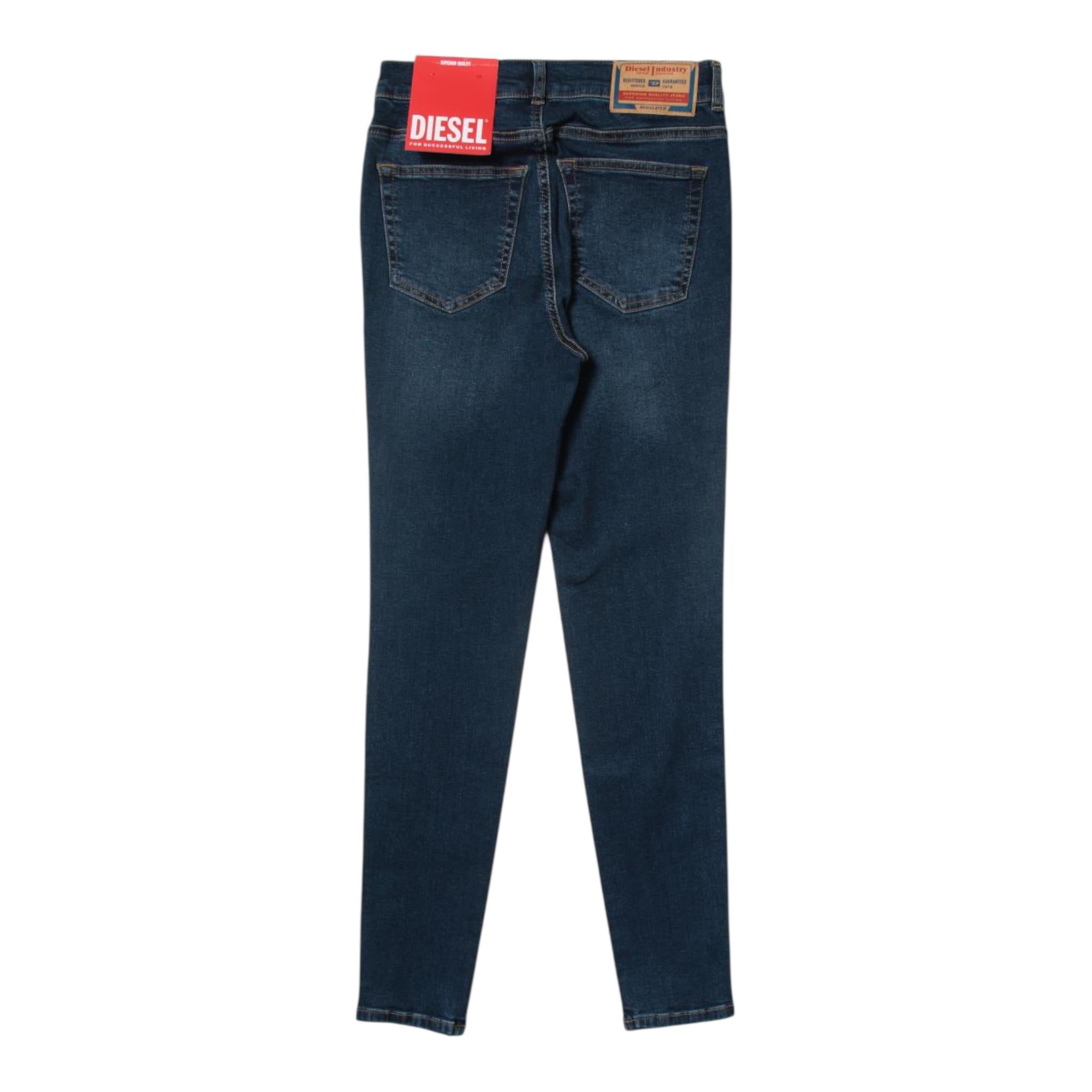 Diesel Jeans tinta unita con Girovita Regolabile Blu per Bambino J00812 BLU DIESEL 