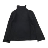 PICCOLA LUDO maglia tinta unita collo alto Nero per Bambina BS9WB064 NERO PICCOLA LUDO 