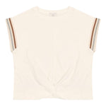 Eleventy T-Shirt Tinta Unita Girocollo per Bambina EU8A22 BIANCO ELEVENTY 