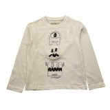 LOSAN shirt girocollo tinta unita con stampa Bianco per Bambino 51032169017018 BIANCO LOSAN 