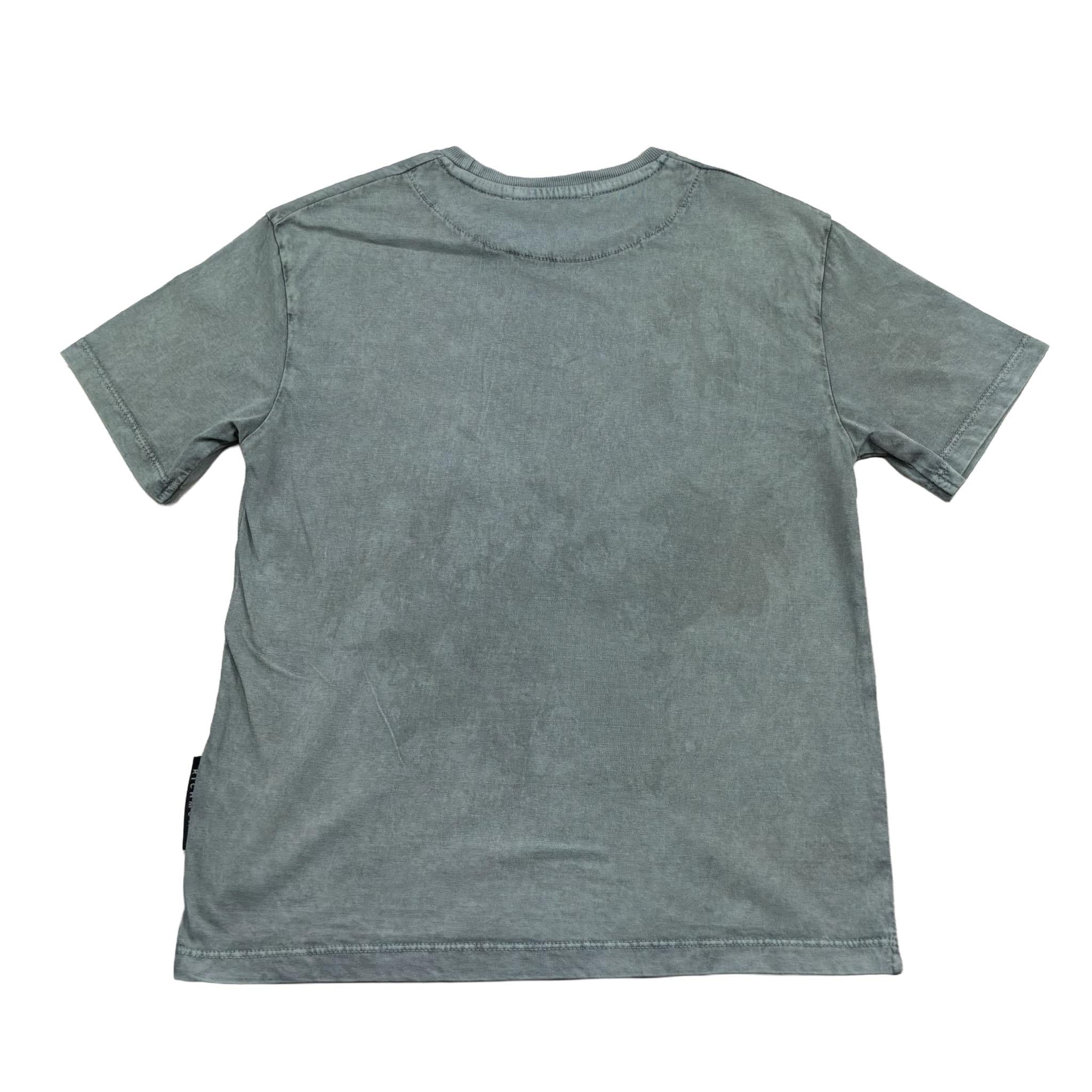 John Richmond T-Shirt Girocollo Tinta Unita con Stampa per Bambino RBP26175TS VERDE JOHN RICHMOND 