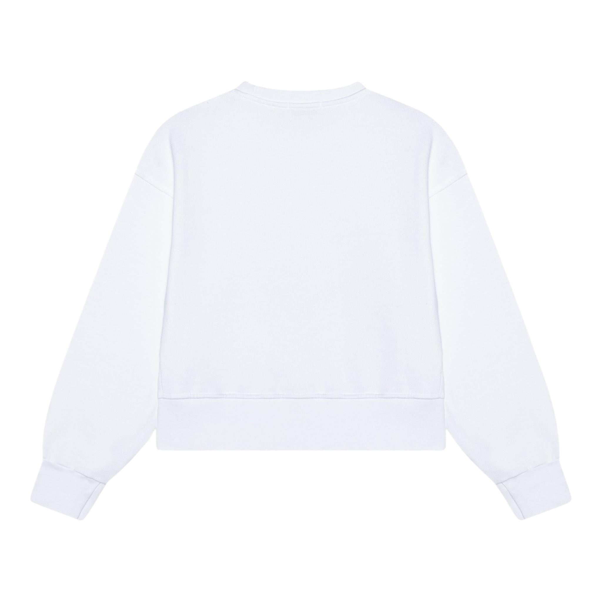 PINKO felpa girocollo tinta unita con stampa Bianco per Bambina F4PIJGSW218 BIANCO PINKO 