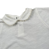 Lalalu' T-Shirt tinta unita con Colletto Bianco per Neonata TSL11P BIANCO LALALU' 