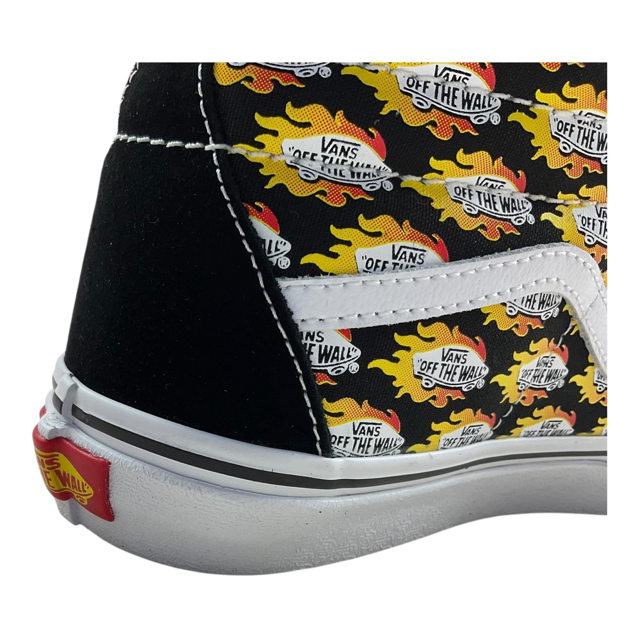 VANS sneakers collo alto tinta unita con stampe Nero per Bambino VN0A4UI2AC41 NERO VANS 