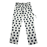 Sarabanda Pantalone Tinta Unita con Fantasia Cerchi per Bambina 0J424 BIANCO SARABANDA 