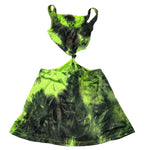 F**K Abito Giromanica Stampa Fantasia per Bambina FJ25 VERDE F**K 