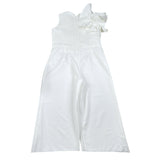 Magil Tuta Intera Tinta Unita Giromanica per Bambina HN28039 BIANCO MAGIL 