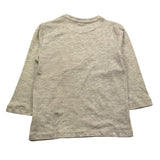 LOSAN shirt girocollo tinta unita con stampa in contrasto Grigio per Bambino LBBAP0303 GRIGIO LOSAN 