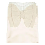 Elisabetta Franchi Abito Giromanica con Fiocco Tinta Unita per Bambina EFAB451 BEIGE ELISABETTA FRANCHI 