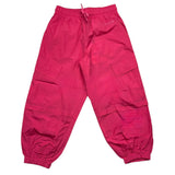 Msgm Pantalone Tinta Unita Con Elastico In Vita Fuxia Per Bambina