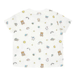 Moschino T-Shirt Girocollo Tinta Unita con Stampe per Neonato MOM047 BIANCO MOSCHINO 