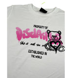 Disclaimer T-Shirt Girocollo tinta unita con Stampa Bianco per Bambina 23IDK53979 BIANCO DISCLAIMER 