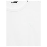 GUESS felpa chiusa girocollo tinta unita con logo Bianco per Bambino L4YQ05KAD73 BIANCO GUESS 