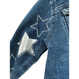 Guess Giubbino In Denim Tinta Unita con Stelle per Bambina K2RL00D4M90 BLU GUESS 