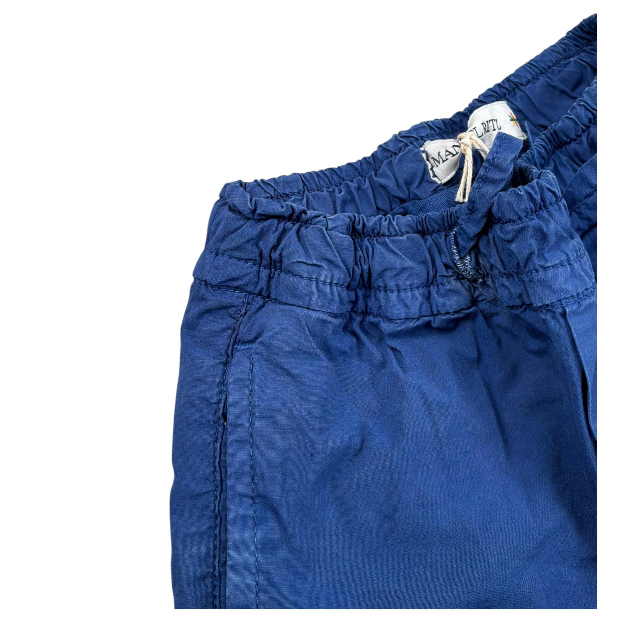 Manuel Ritz Bermuda Tinta Unita con Elastico In Vita per Neonato MR2557 BLU MANUEL RITZ 