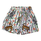 Kenzo Short Tinta Unita Con Stampa Fantasia  Bianco Per Neonata