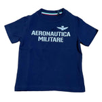 Aeronautica Militare T-Shirt Girocollo Tinta Unita con Stampa per Bambino 251TS0040A BLU AERONAUTICA MILITARE 