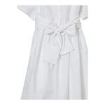 Aspesi Abito Mezza Manica Tinta Unita per Bambina S25012VMC0068X BIANCO ASPESI 