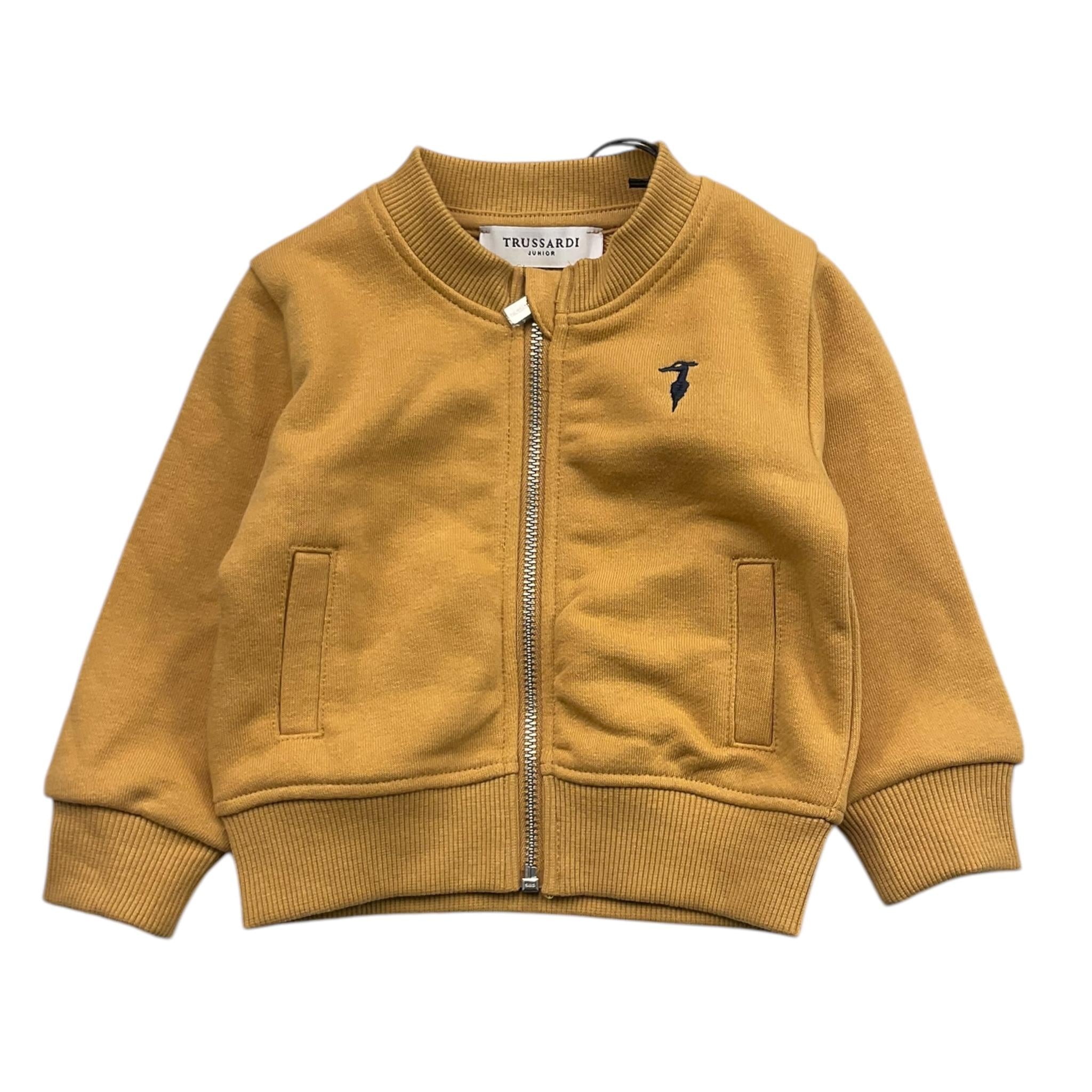 TRUSSARDI completo 2pz felpa-pantalone tinta unita Cammello per Neonato TIA25019CF CAMMELLO TRUSSARDI 