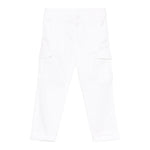 Dondup Pantalone Tinta Unita con Tasconi per Bambino DMPA114 BIANCO DONDUP 