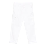 Dondup Pantalone Tinta Unita con Tasconi per Bambino DMPA114 BIANCO DONDUP 
