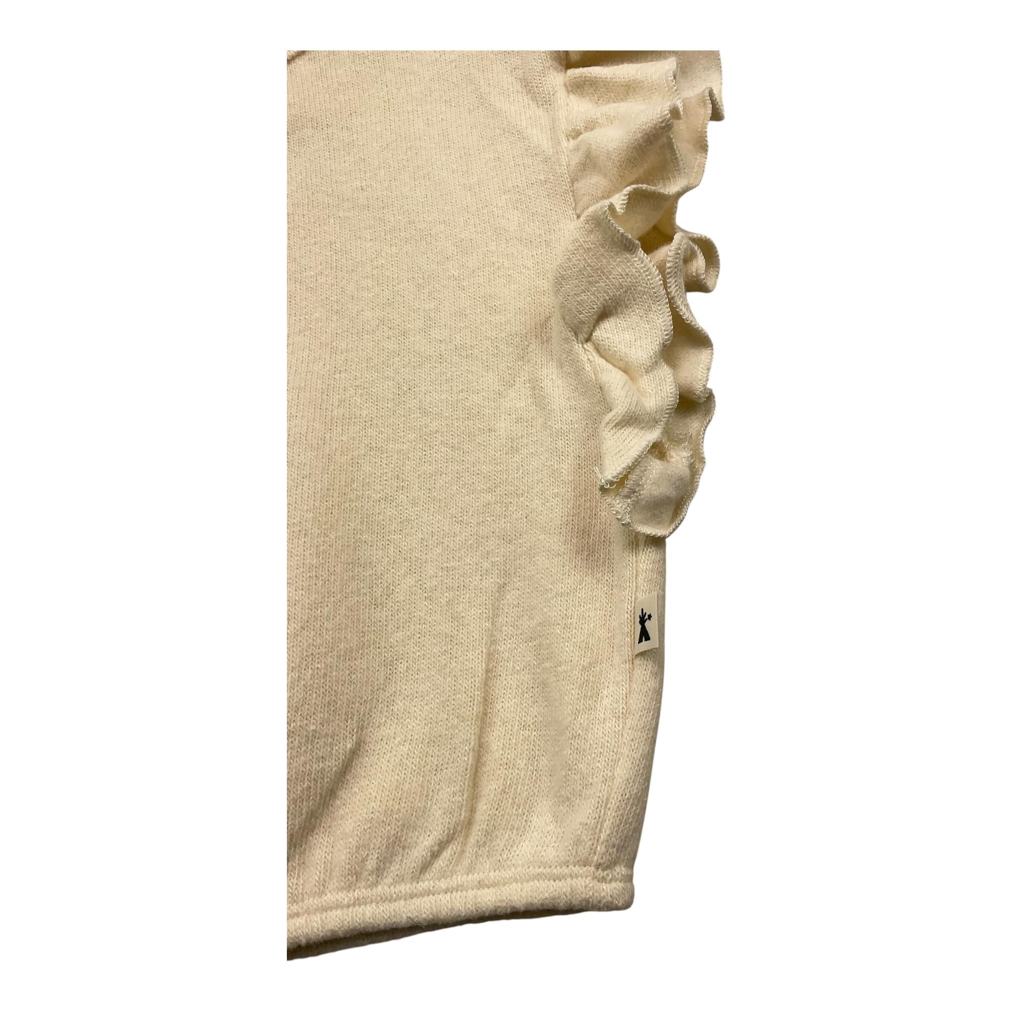 PETIT INDI maglia smanicata tinta unita Panna per Bambina AW24BK4807J PANNA PETIT INDI 