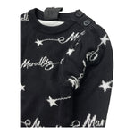 MARC ELLIS maglia girocollo tinta unita logata Nero per Neonata JMNSW00180X NERO MARC ELLIS 