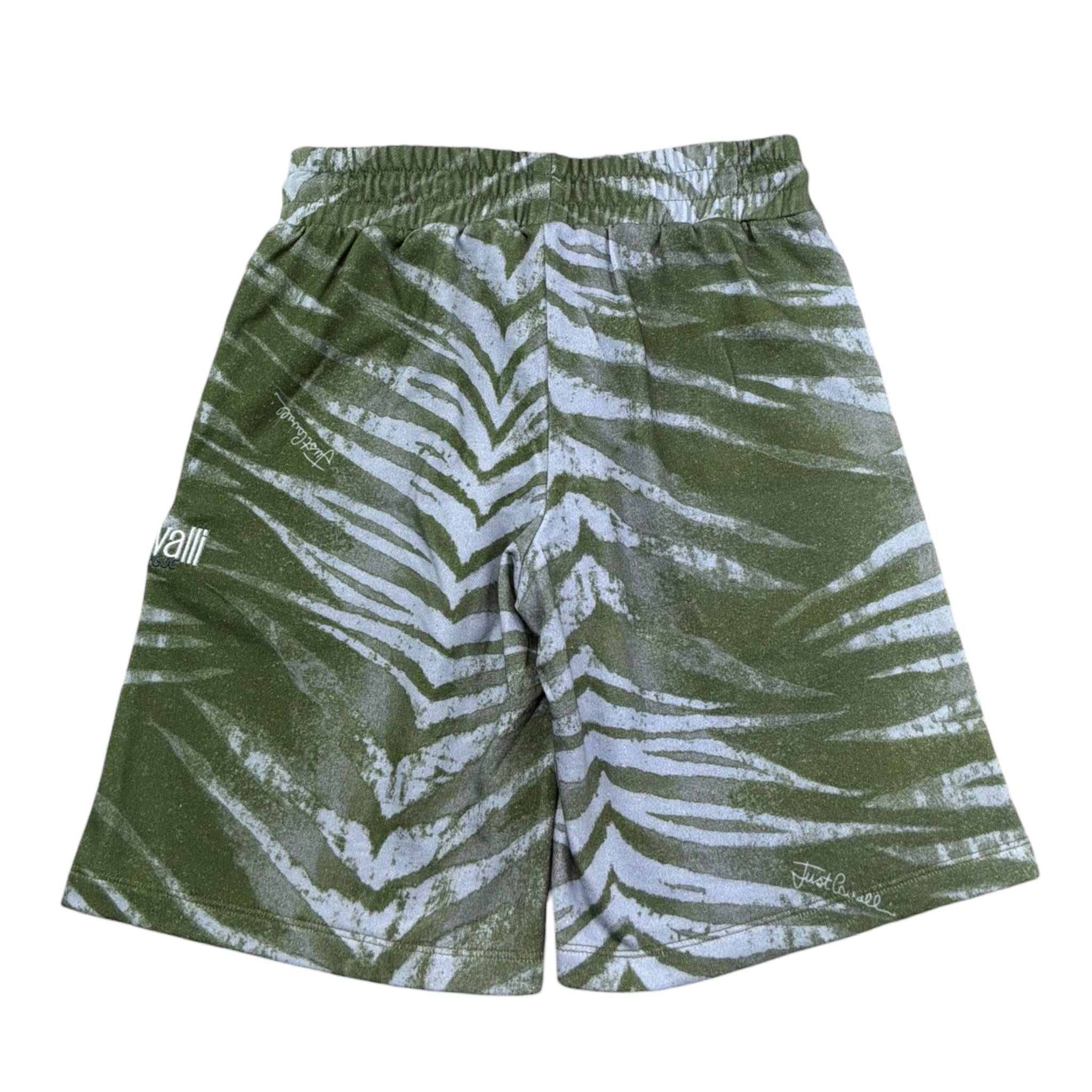 Just Cavalli Bermuda Tinta Unita Stampa Fantasia per Bambino JBP26128BE VERDE JUST CAVALLI 