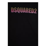 Dsquared2 T-Shirt Tinta Unita con Stampa per Bambino DQ2857 NERO DSQUARED2 