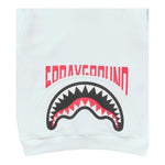 Sprayground Felpa Chiusa con Cappuccio Tinta Unita con Stampa per Bambino SPY1131WHT BIANCO SPRAYGROUND 