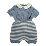 Juliana Completo 2 Pezzi Maglia-Salopette per Neonato 25202 AZZURRO POLVERE JULIANA 