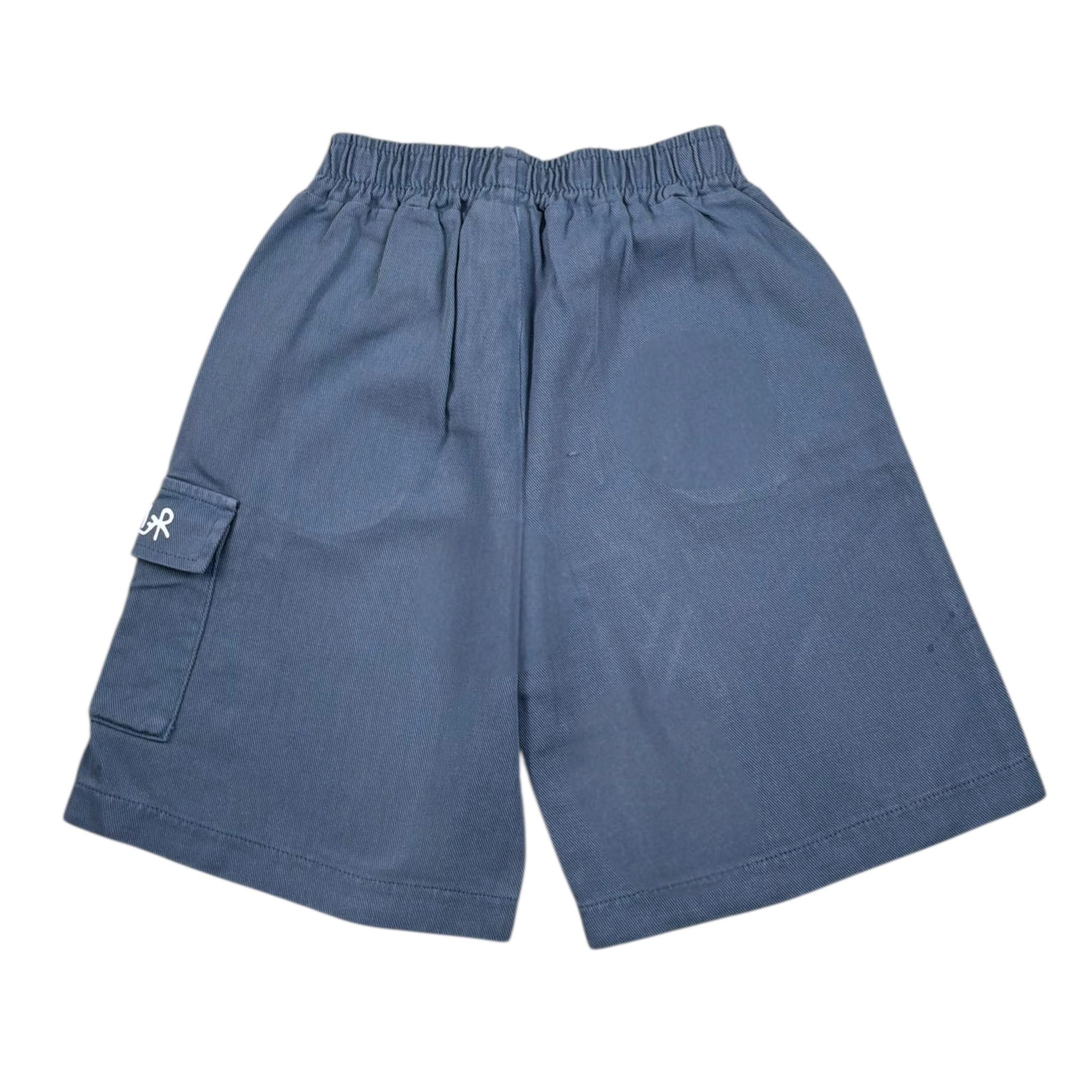 Disclaimer Bermuda In Denim Tinta Unita con Elastico In Vita per Bambino 25EDK58472X AZZURRO DISCLAIMER 