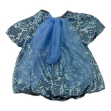 MISS GRANT abito mezza manica tinta unita paillettato Azzurro per Neonata MG1178 AZZURRO MISS GRANT 