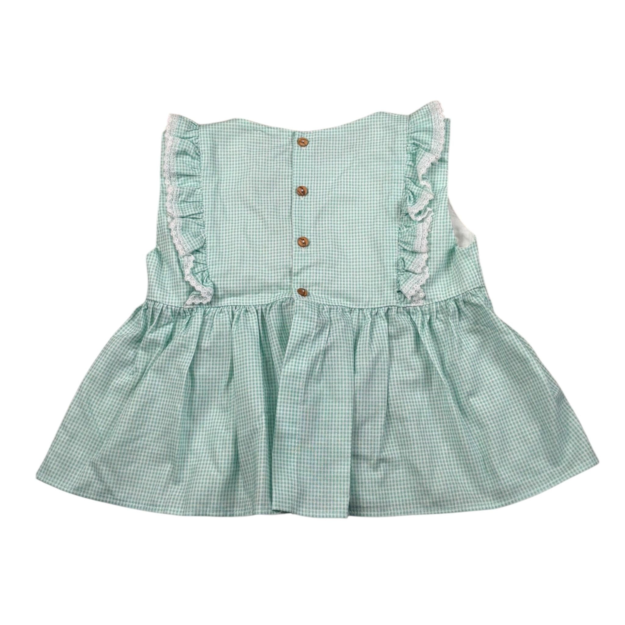 Wedoble Camicia Giromanica Fantasia Quadretti per Bambina V2505720JX VERDE ACQUA WEDOBLE 