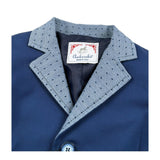 Ambaraba Giacca Tinta Unita con Colletto In Contrasto per Neonato FM36050 BLU AMBARABA 