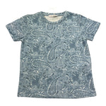 M+E' T-Shirt Girocollo Tinta Unita con Stampe per Neonato UEM0561N AZZURRO M+E' 