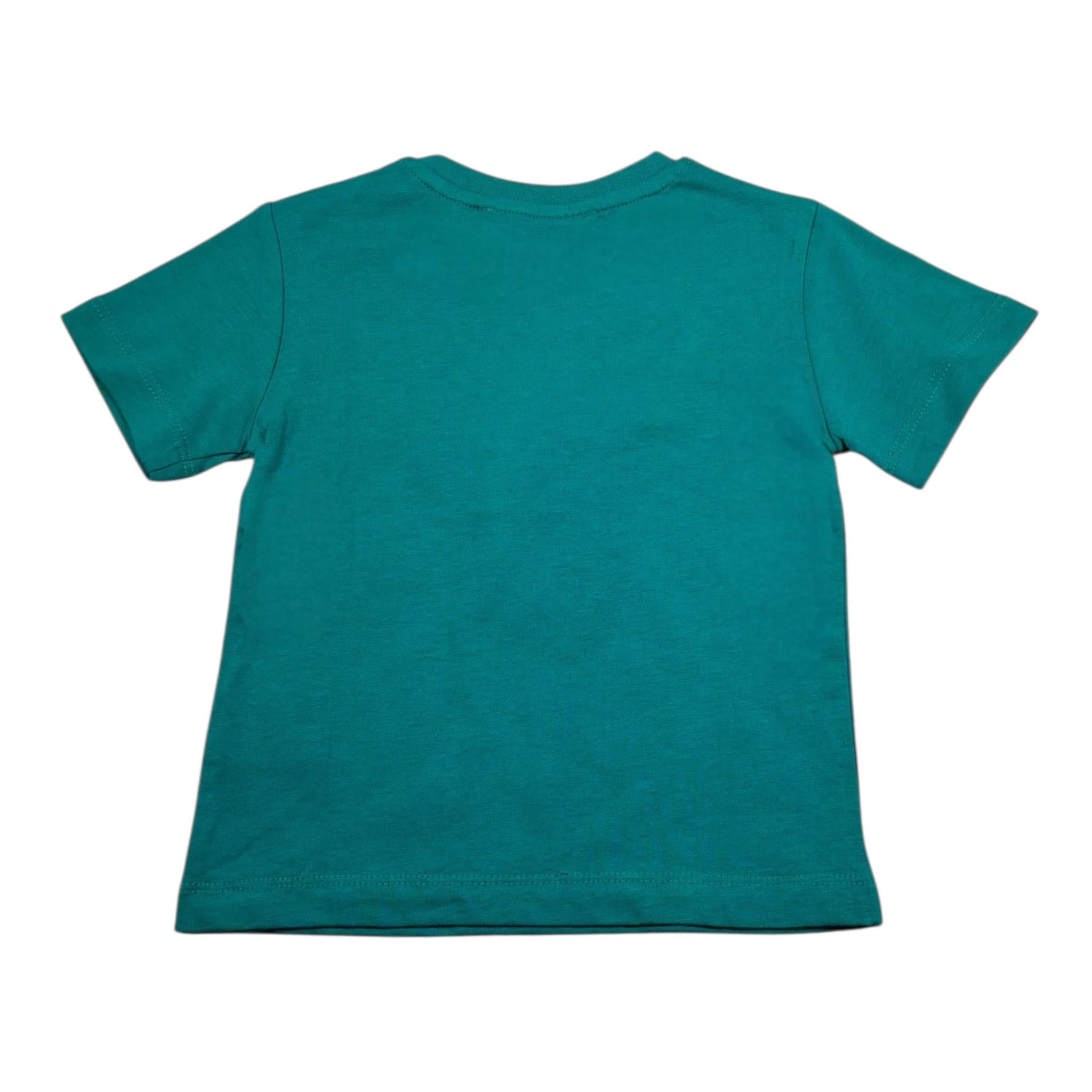 Cesare Paciotti T-Shirt Girocollo Tinta Unita con Stampa per Neonato TSP5155BXXN VERDE CESARE PACIOTTI 