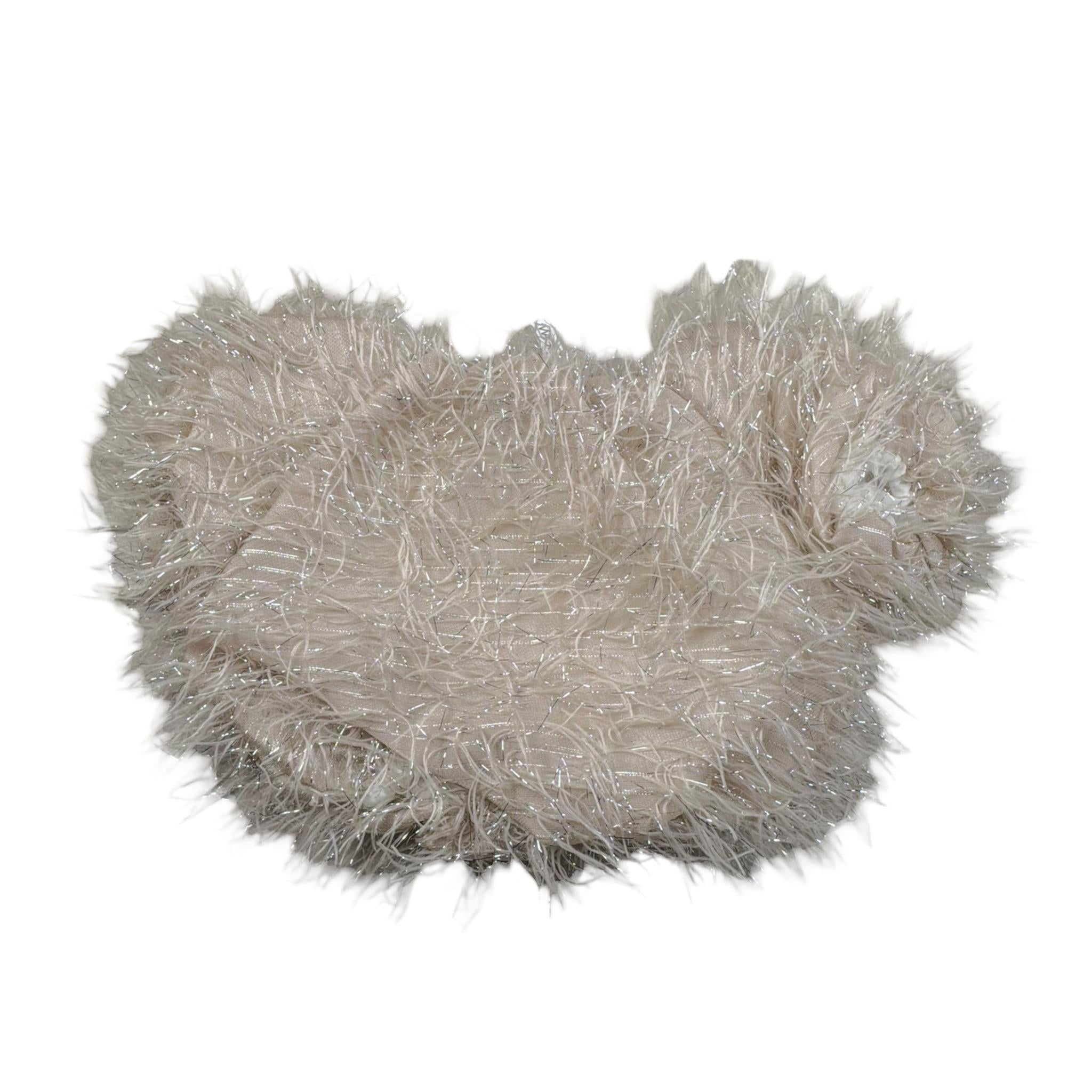 Magil Top Tinta Unita con Applicazioni per Bambina FN21151 BEIGE MAGIL 