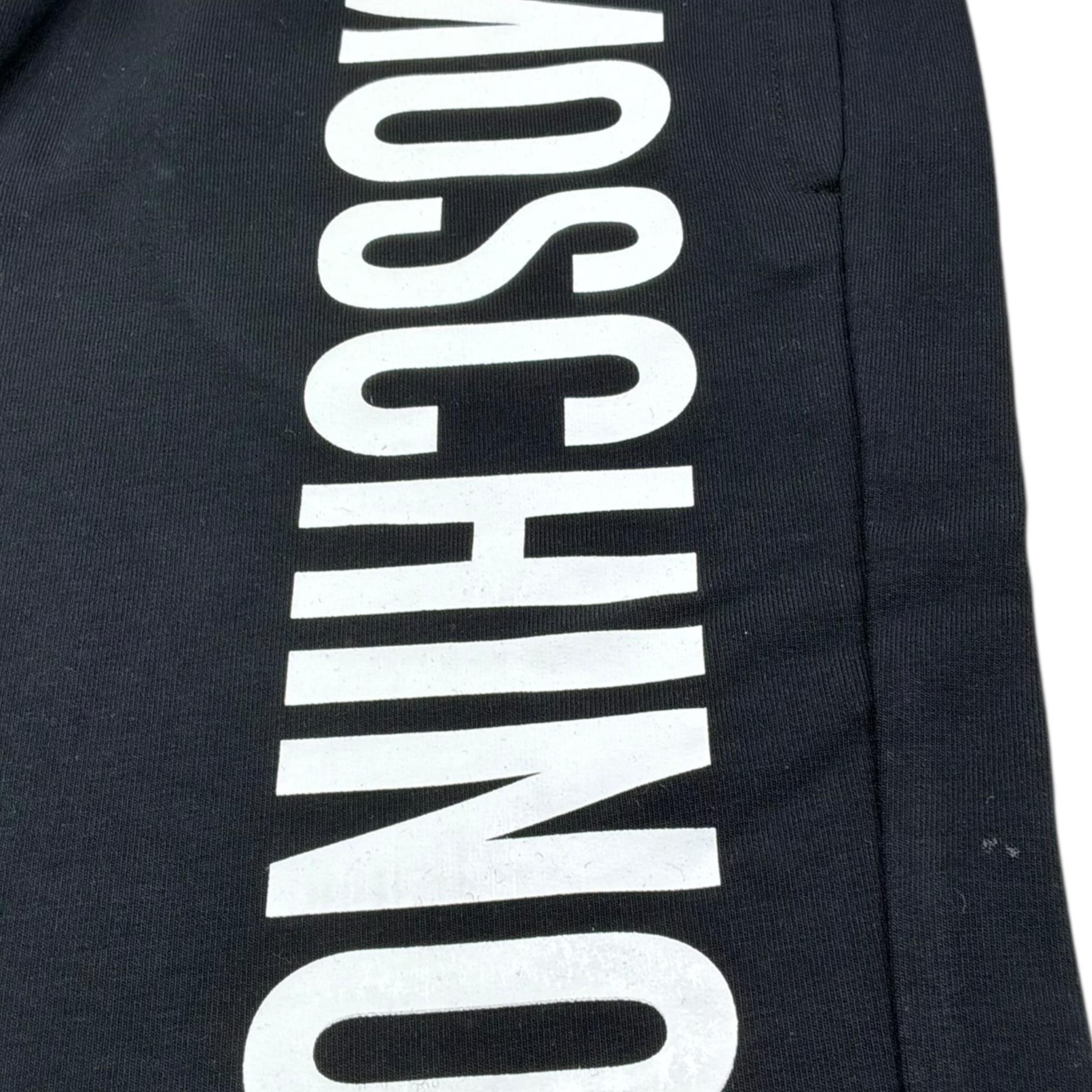 Moschino Bermuda In Tuta Tinta Unita con Logo per Bambino HUQ02F NERO MOSCHINO 
