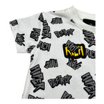 John Richmond T-Shirt Girocollo Tinta Unita con Stampe per Neonato RIP26114TS BIANCO JOHN RICHMOND 