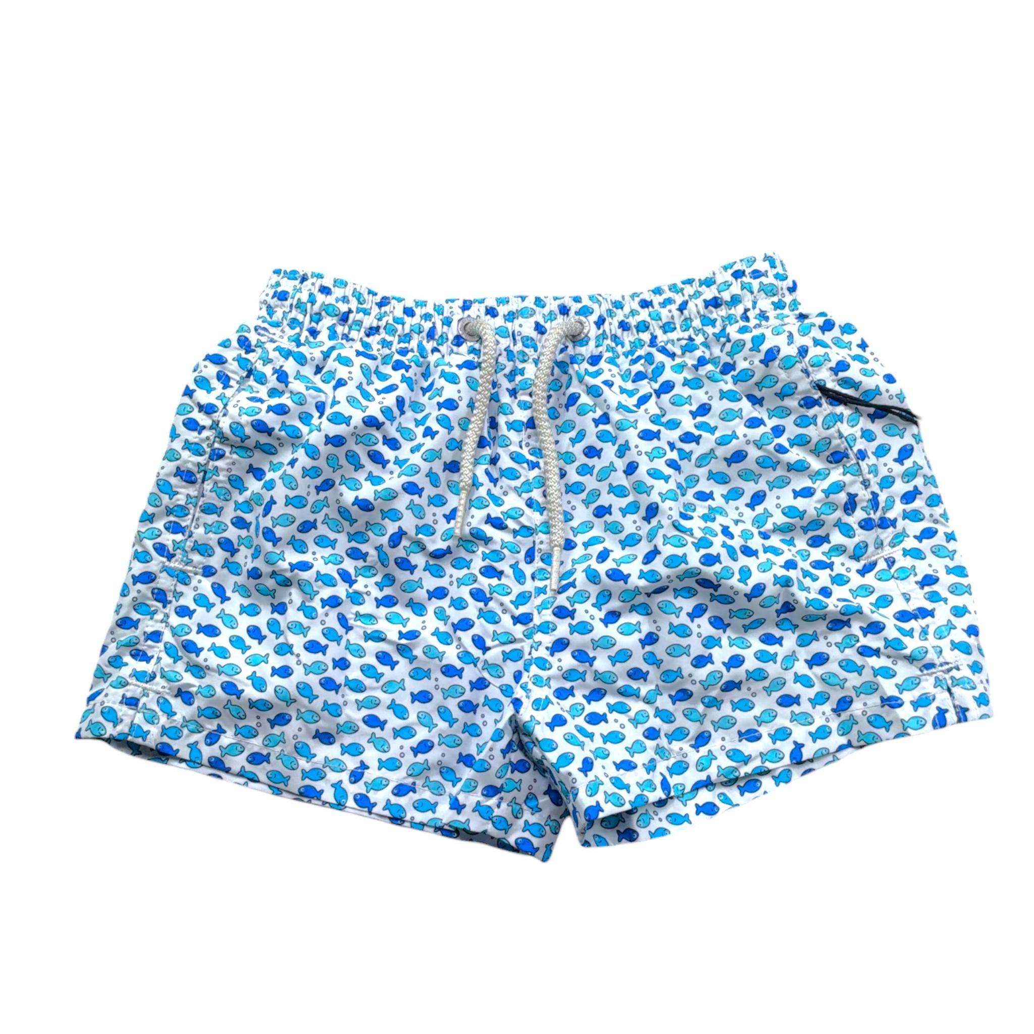 Saint Barth Costume Modello Boxer Tinta Unita con Stampa per Bambino JEANLIGHTING BIANCO SAINT BARTH 