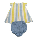 Juliana Abito Mezza Manica con Culotte per Neonata 25150 MULTICOLOR JULIANA 