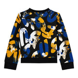 GUESS felpa chiusa girocollo stampa fantasia Nero per Bambino L4YQ02KA6R3 NERO GUESS 