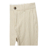 Scotch & Soda Pantalone  Fantasia A Righe Con Girovita Regolabile Beige Per Bambino