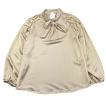 NAIDA camicia manica lunga tinta unita Avorio per Bambina NACA128 AVORIO NAIDA 